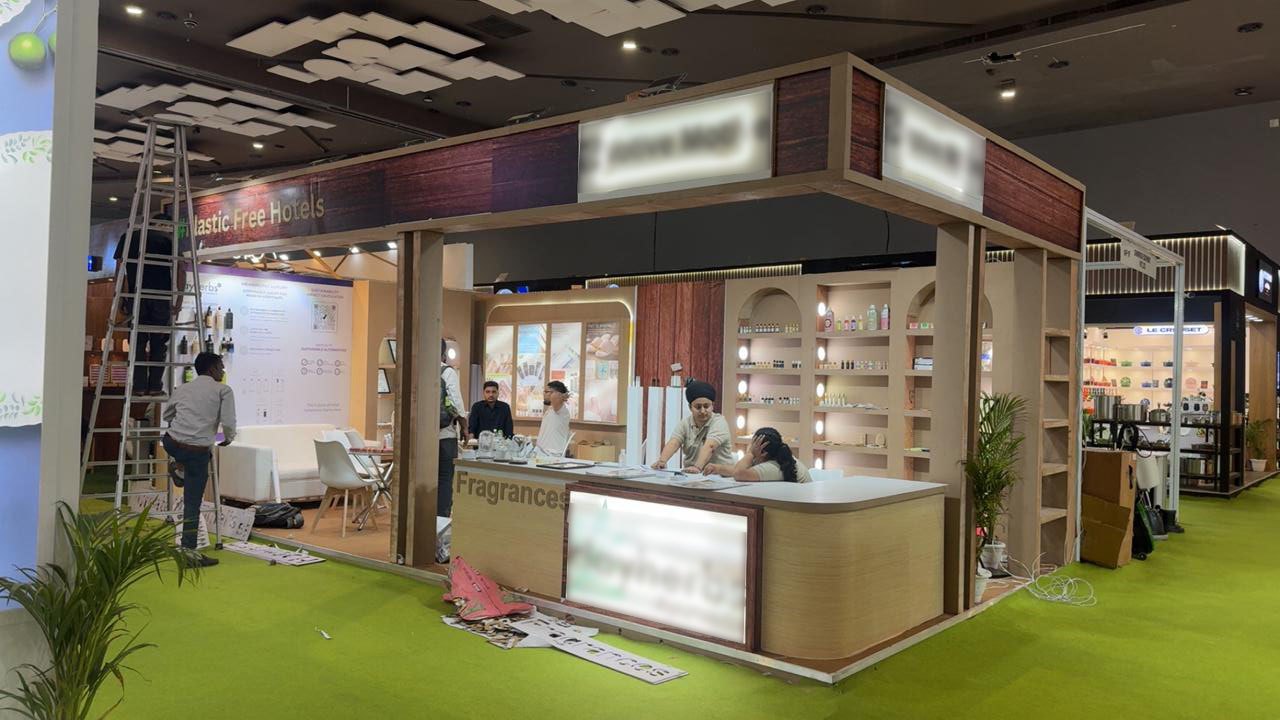 Amenities Stall — Backlit Arch Display